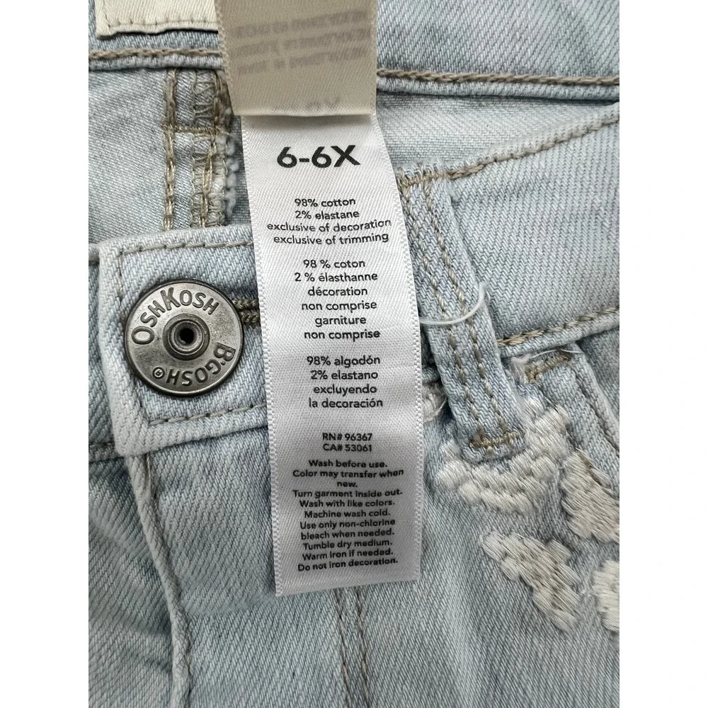 Oshkosh kids  blue Jean shorts 6/6x‎